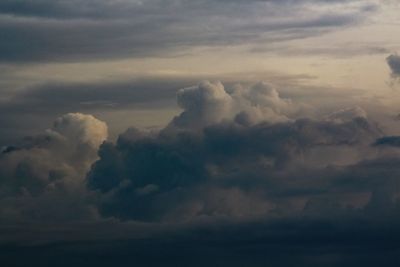 Low angle view of storm clouds in sky