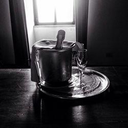 Close-up of food on table