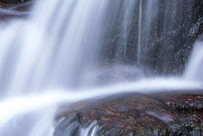 Close-up of waterfall