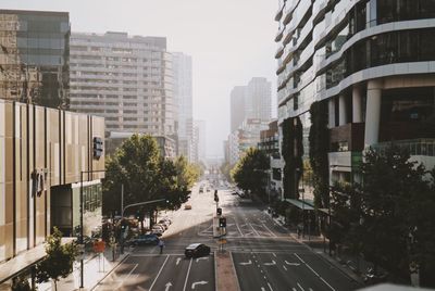 City street amidst buildings