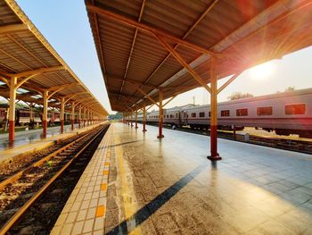 Railroad station platform