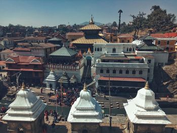 Pashupatinath temple against clear sky