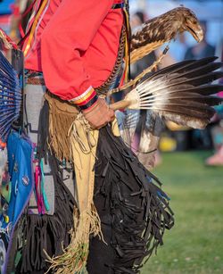 Panoramic view of man dancing