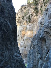 Scenic view of rocky mountains