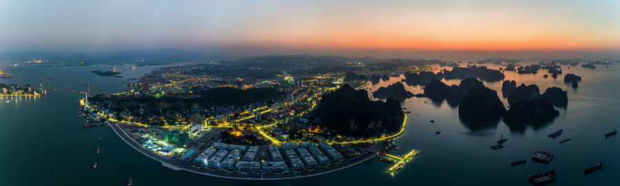 Aerial view of city