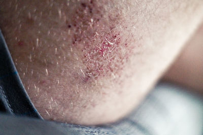 Close-up of woman wearing mask