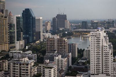 Cityscape against sky