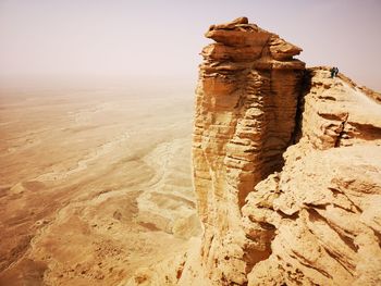 Rock formations in a desert