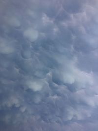 Low angle view of clouds in sky