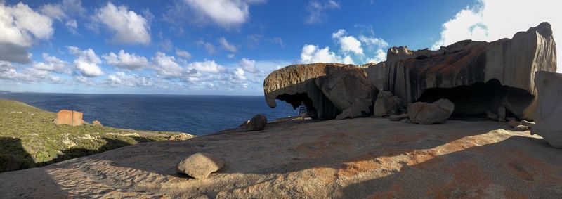 Panoramic view of sea against sky