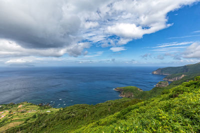 Scenic view of sea against sky