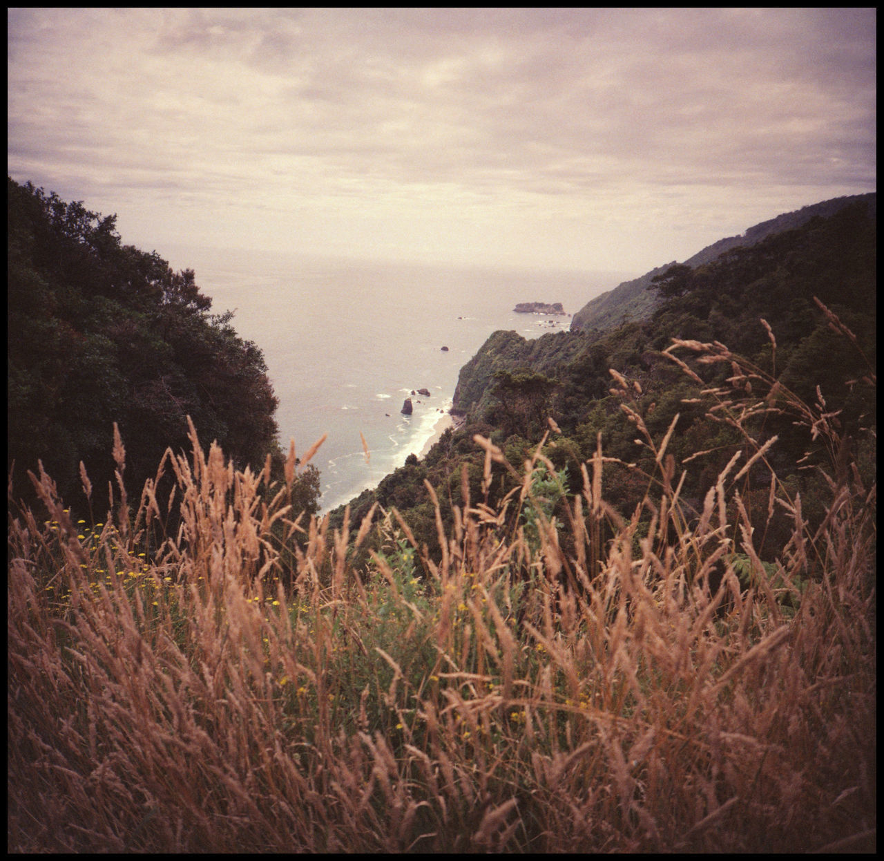 SCENIC VIEW OF SEA AND ROCKS AGAINST SKY