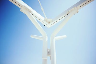 Low angle view of clear blue sky