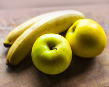 Close-up of apple on table