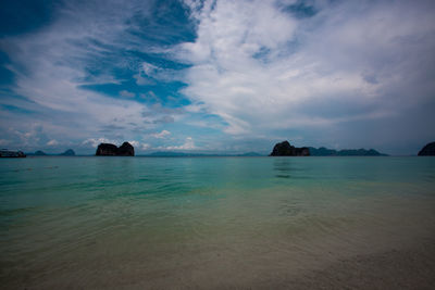 Scenic view of sea against sky