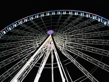 Low angle view of ferris wheel