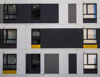 Close-up of built structure with windows