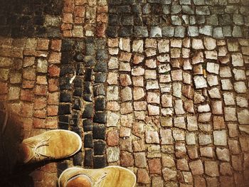 Close-up of brick wall