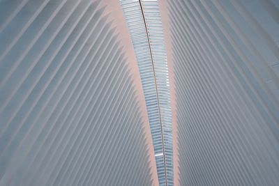 Low angle view of glass ceiling