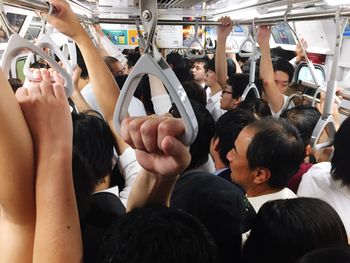 People in metro train