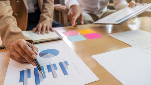 Group of people working on table