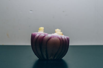 Close-up of sushi on table