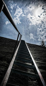 Low angle view of built structure against sky