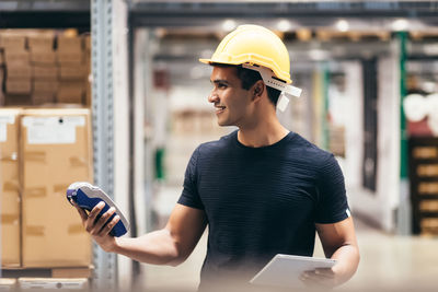 Man working