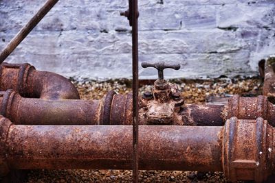 Rusty water pipes