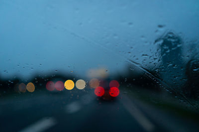 Raindrops on glass window