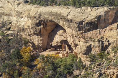 View of rock formations