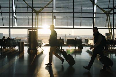 People at airport