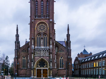 Low angle view of building against sky