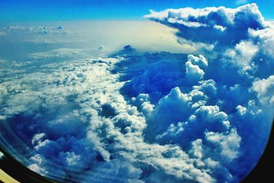 Aerial view of cloudscape