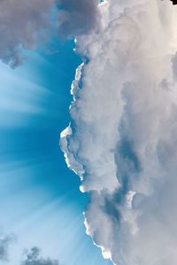 Low angle view of clouds in sky