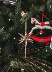 Close-up of christmas tree