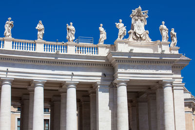 Low angle view of historical building against sky