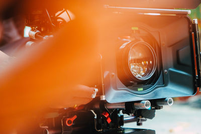 Close-up of vintage car