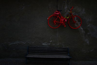 Red electric lamp