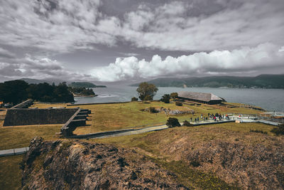 Scenic view of landscape against sky