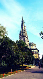 View of building with trees in background