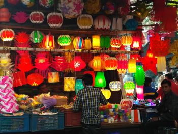 Various fruits for sale at market stall