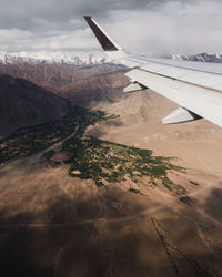 Aerial view of landscape against sky