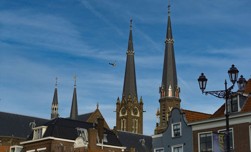 Low angle view of buildings against sky