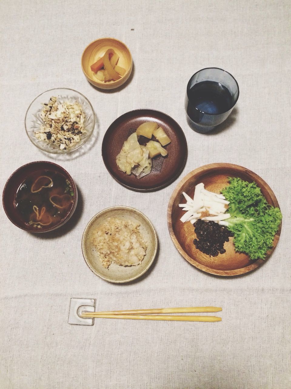 food and drink, indoors, table, food, freshness, still life, plate, high angle view, healthy eating, directly above, bowl, ready-to-eat, vegetable, leaf, no people, variation, fruit, serving size, green color, overhead view