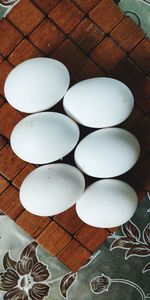 High angle view of decoration on table