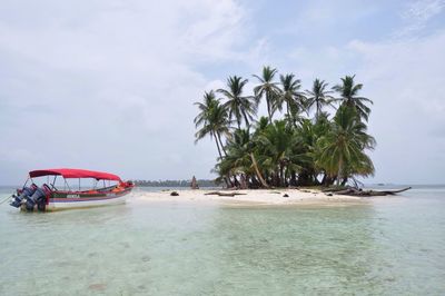 Boats in sea