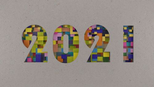 Close-up of text on wall