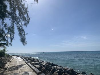 Scenic view of sea against sky