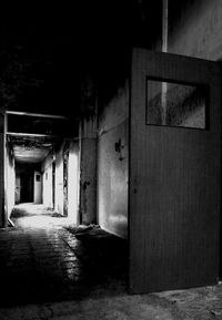 Empty corridor of building